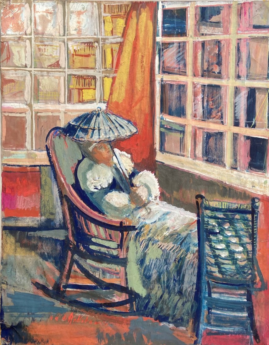 ELENA MARIA DE HELLEBRANTH (20th c American) Winter Sun (1 of 4)