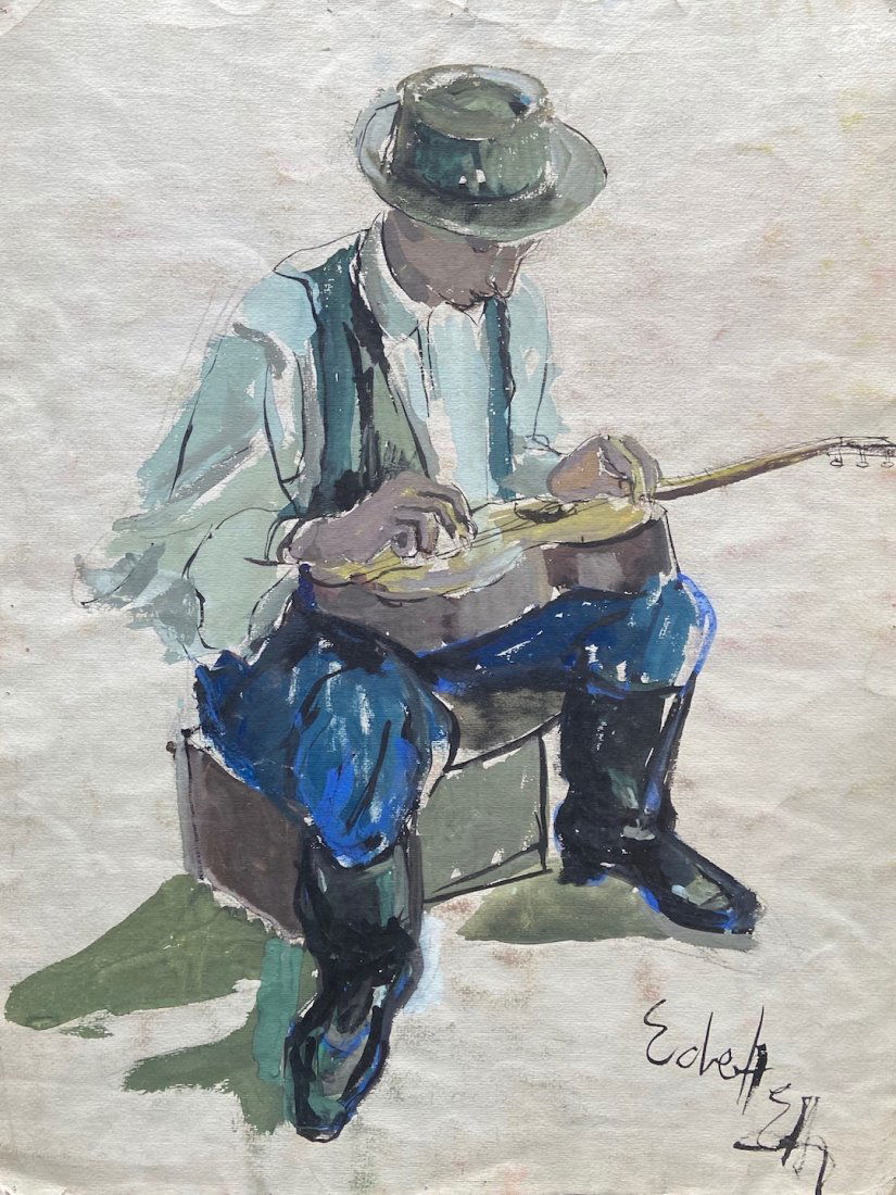 ELENA MARIA DE HELLEBRANTH (20th c, American) Musician (1 of 4)