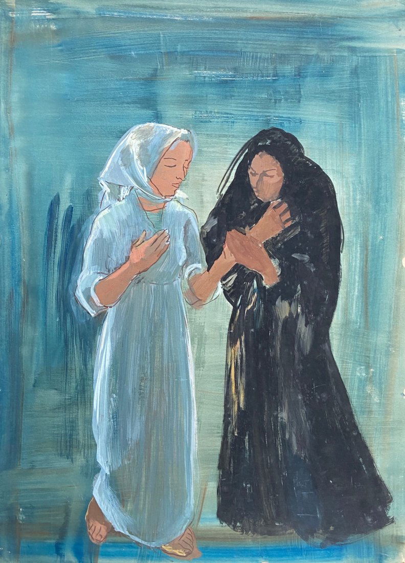 ELENA MARIA DE HELLEBRANTH (20th c, American) Figures (1 of 3)