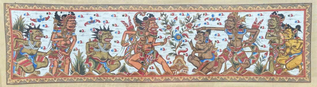 Oriental Tapestry Of Figures , Unknown Origin (1 of 3)