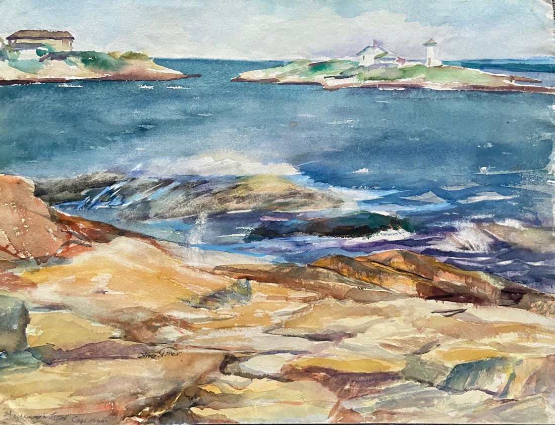 OLIVE STONER (20th c, Pennsylvania) Cape Ann (1 of 3)