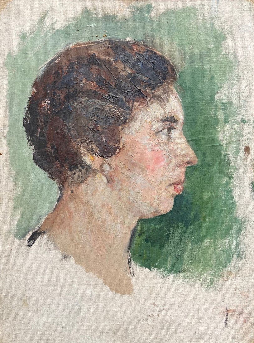 BERTHA DE HELLEBRANTH (20th c, American) Potrait (1 of 3)