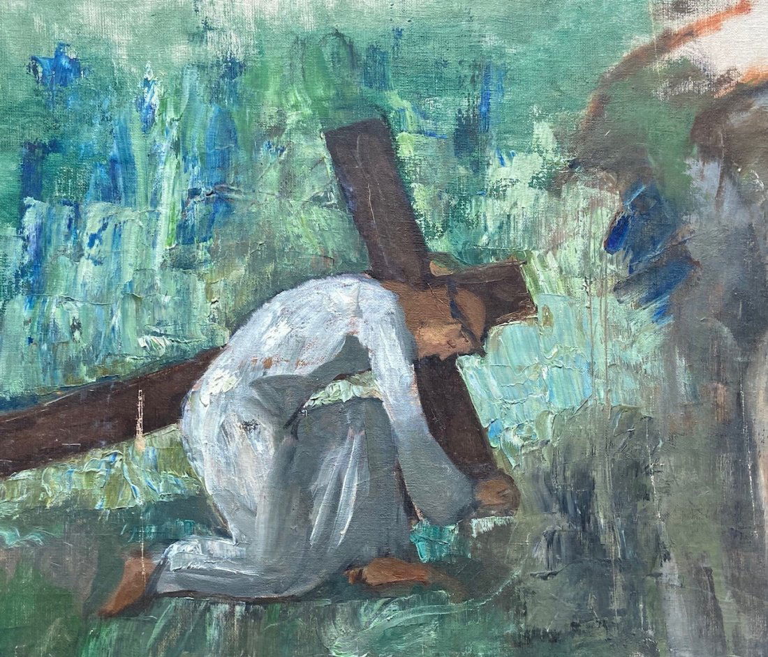 BERTHA DE HELLEBRANTH (20th c, American) Jesus (1 of 3)