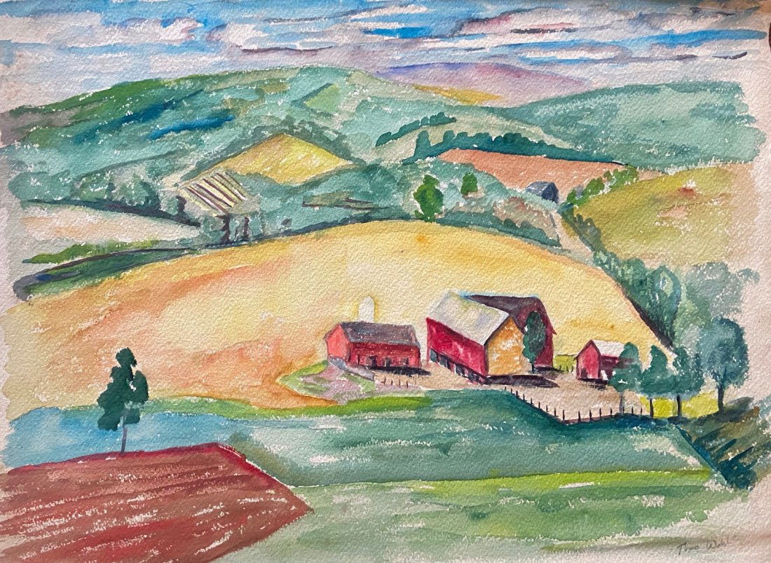 THEODORE WAHL (1903-1990, NJ) WPA Landscape (1 of 3)