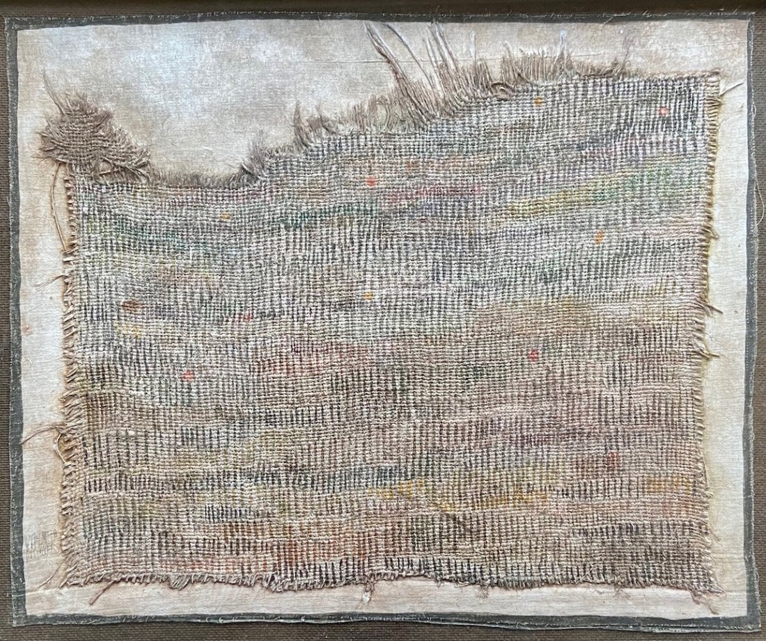 WILHELM BRONNER (1954-2016, Germany) Meadows: Mixed media 17 x 15 in., 21 1/2 x 17 1/4 in. (frame). Henri Gallery, Washington DC label verso.