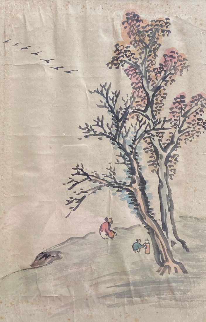 Oriental Watercolor, Unsigned (1 of 3)