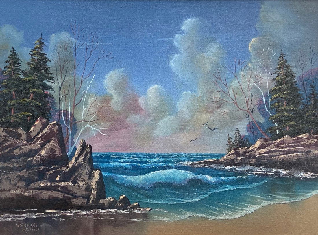 VERNON WOOD (1923-1995, Doylestown, PA) Landscape (1 of 5)