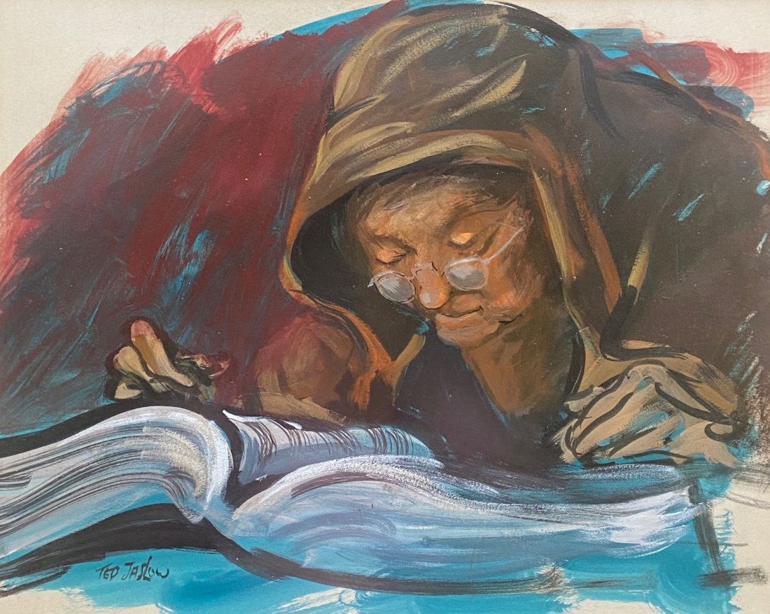 TED JASLOW (b. 1934, American) Woman Reading (1 of 3)