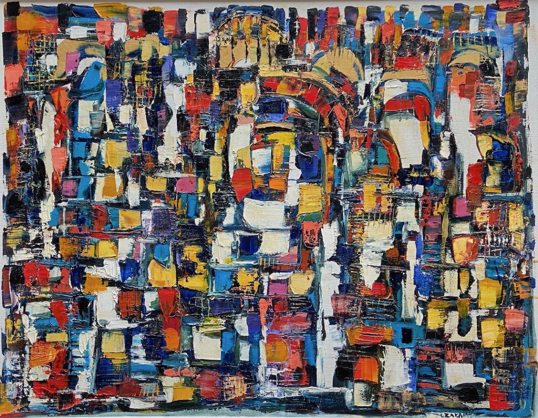 CATHERINE ZAKAS (b. 1936, Greece) Abstract (1 of 4)