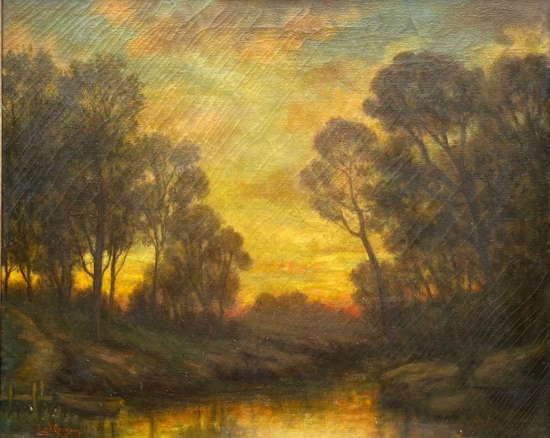 EMIL HERMANN (1871-1966, Texas) Landscape (1 of 4)