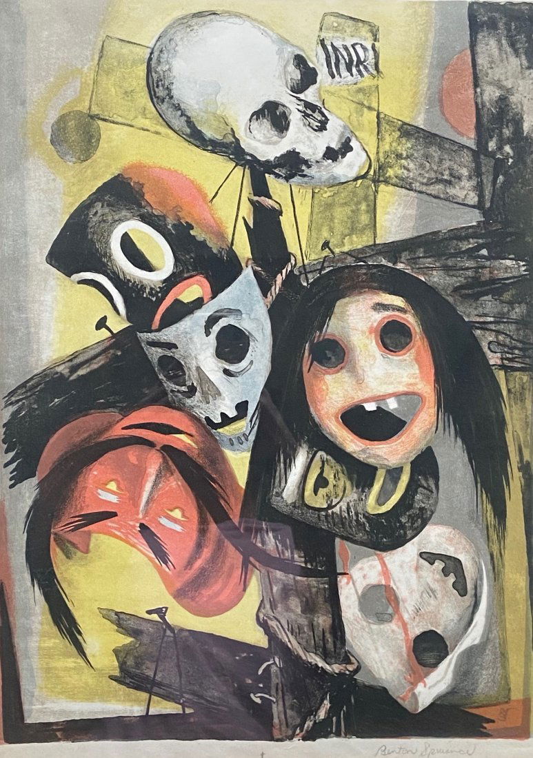 BENTON SPRUANCE (1904-1969, Pennsylvania) Modernist (1 of 4)