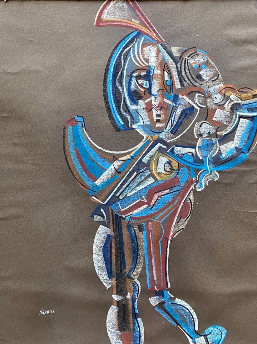 PAUL NABB (20th c, American) Modernist Figure (1 of 3)