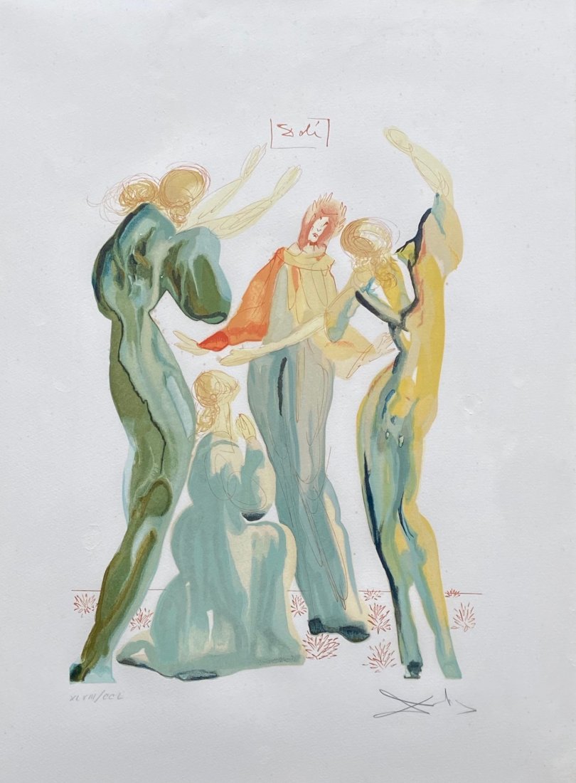 SALVADOR DALI "La Danse" Pencil Signed Lithograph (1 of 7)