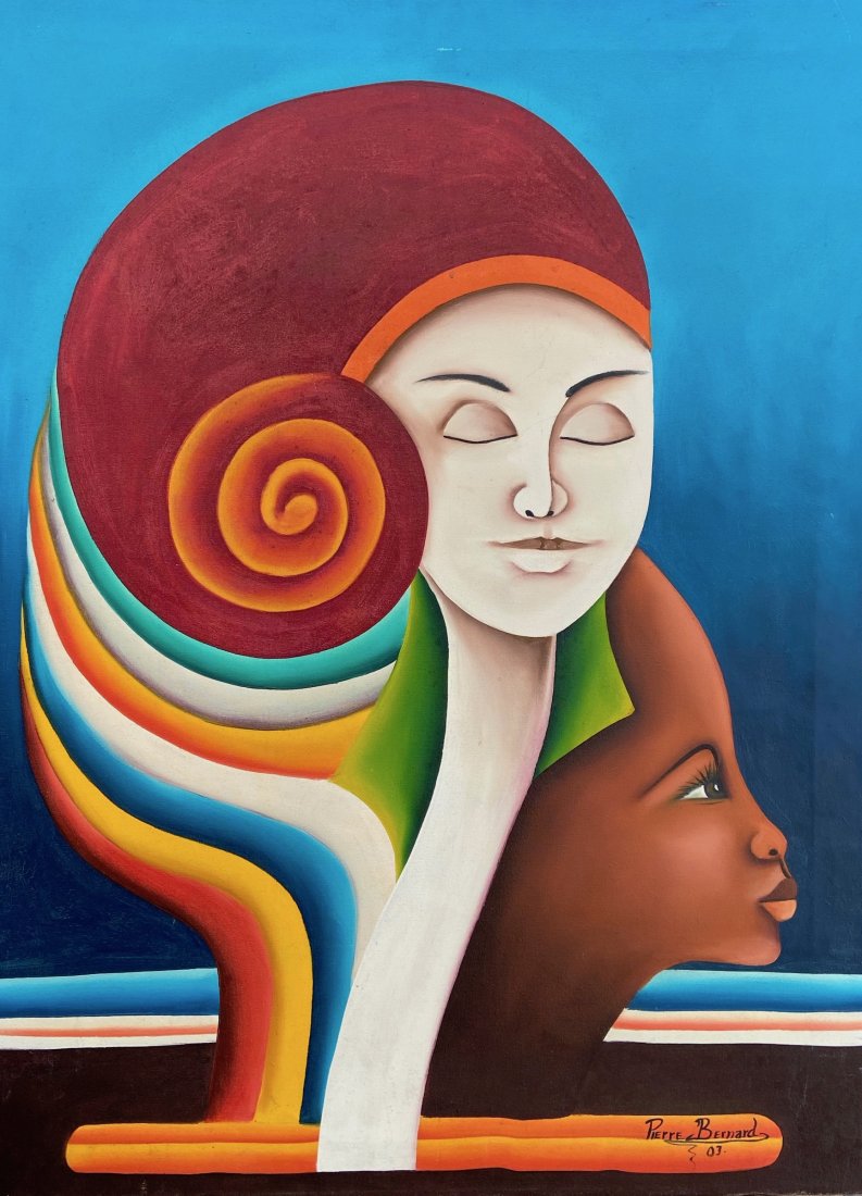 PIERRE BERNARD (20th c, Haitian) Modernist (1 of 3)