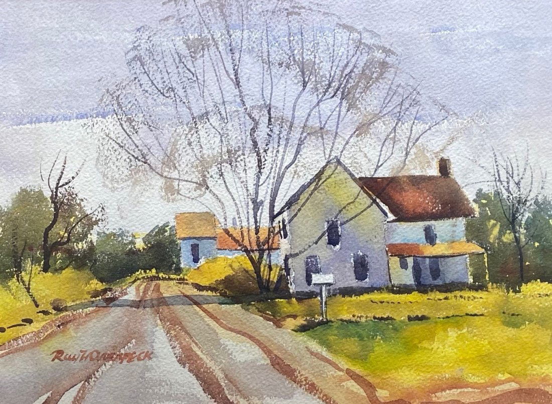 RAY OVERPECK (b. 1933, Bucks County, PA) Landscape (1 of 4)