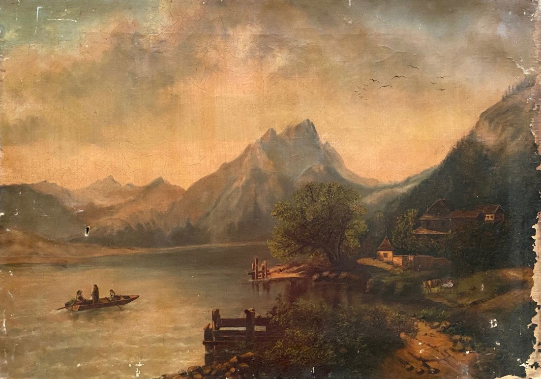 19th Century Hudson River School Landscape, Signed (1 of 4)