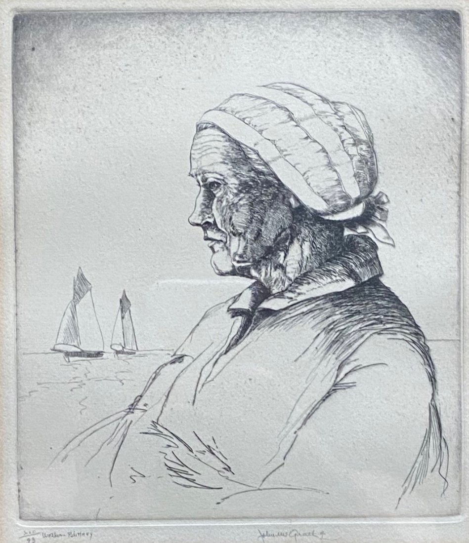 JOHN MCGRATH (1885-1942, Ireland/Maryland) Etching (1 of 3)