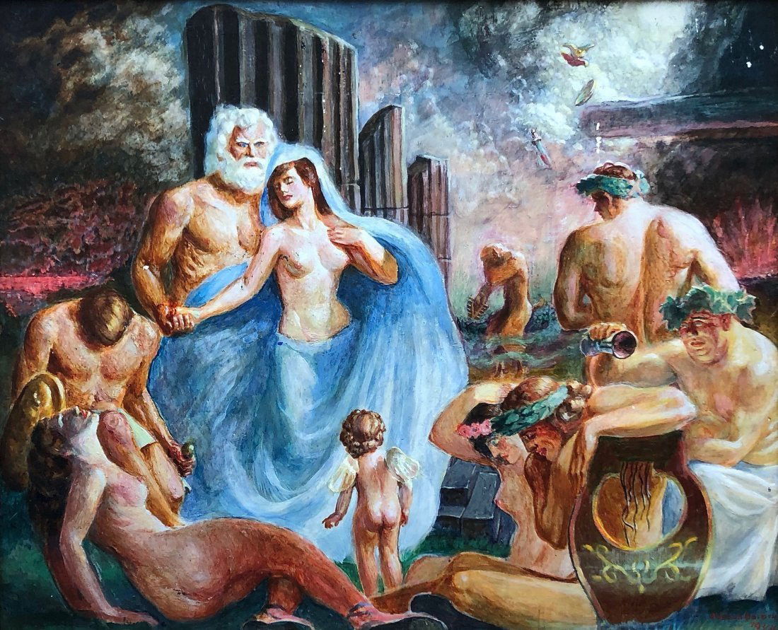 JOSEPH BOLDEN (1902-1979, Pennsylvania) Greek Gods (1 of 5)