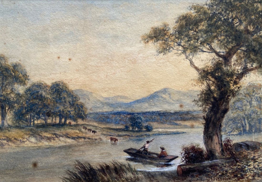 19th Century Hudson River School Landscape, Signed (1 of 2)