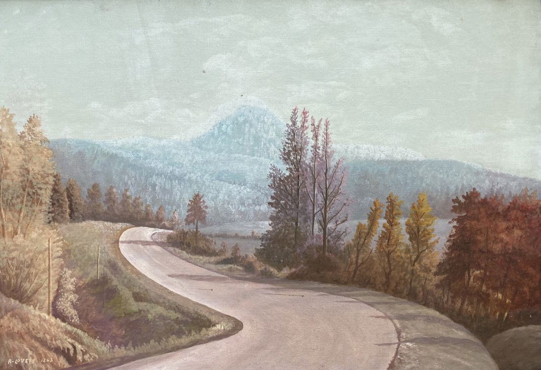 American Impressionist Landscape Signed R. Lovett (1 of 4)