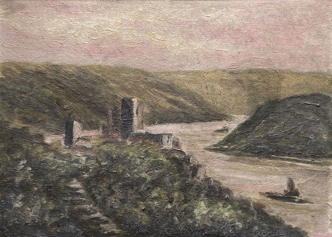 Early 20th Century European River Landscape, Unsigned (1 of 3)