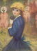 French Modernist Flower Girl, Unknown Artist