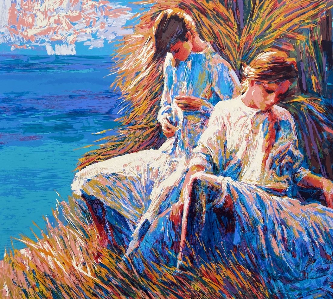 NICOLA SIMBARI (1927-2012, Italy) Windy Day At Gaeta (1 of 4)