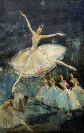 Spanish Modernist Dancers, Illegible Signature