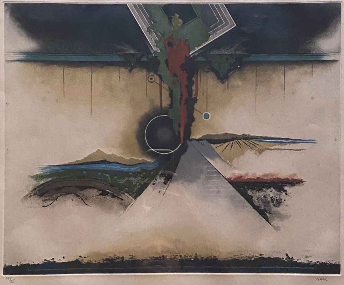 Mid-Century Modern Abstract, Illegible Signature (1 of 3)