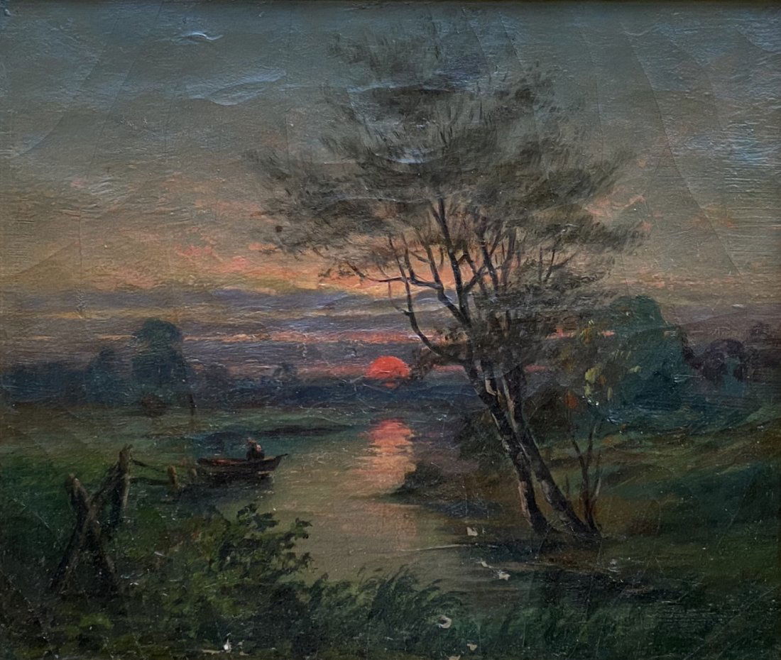 19th Century American Tonalist Landscape Unknown Artist (1 of 3)