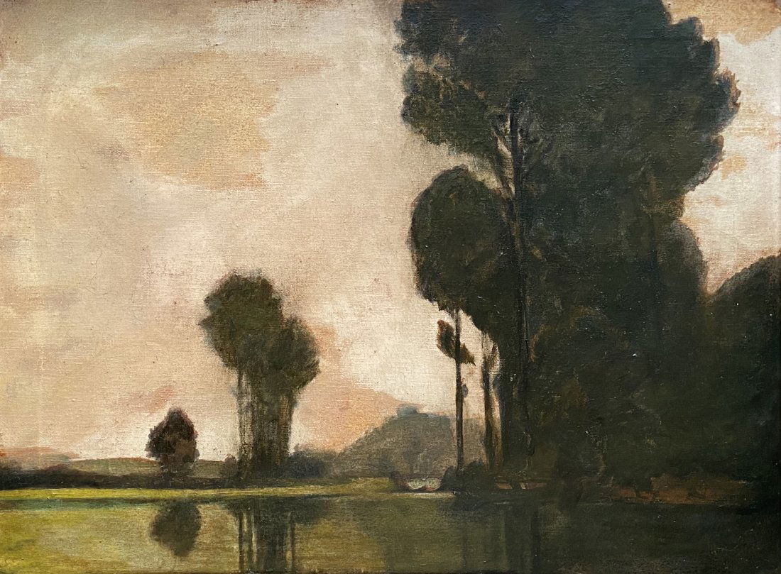 Early 20th Century American Tonalist Landscape, Signed (1 of 3)