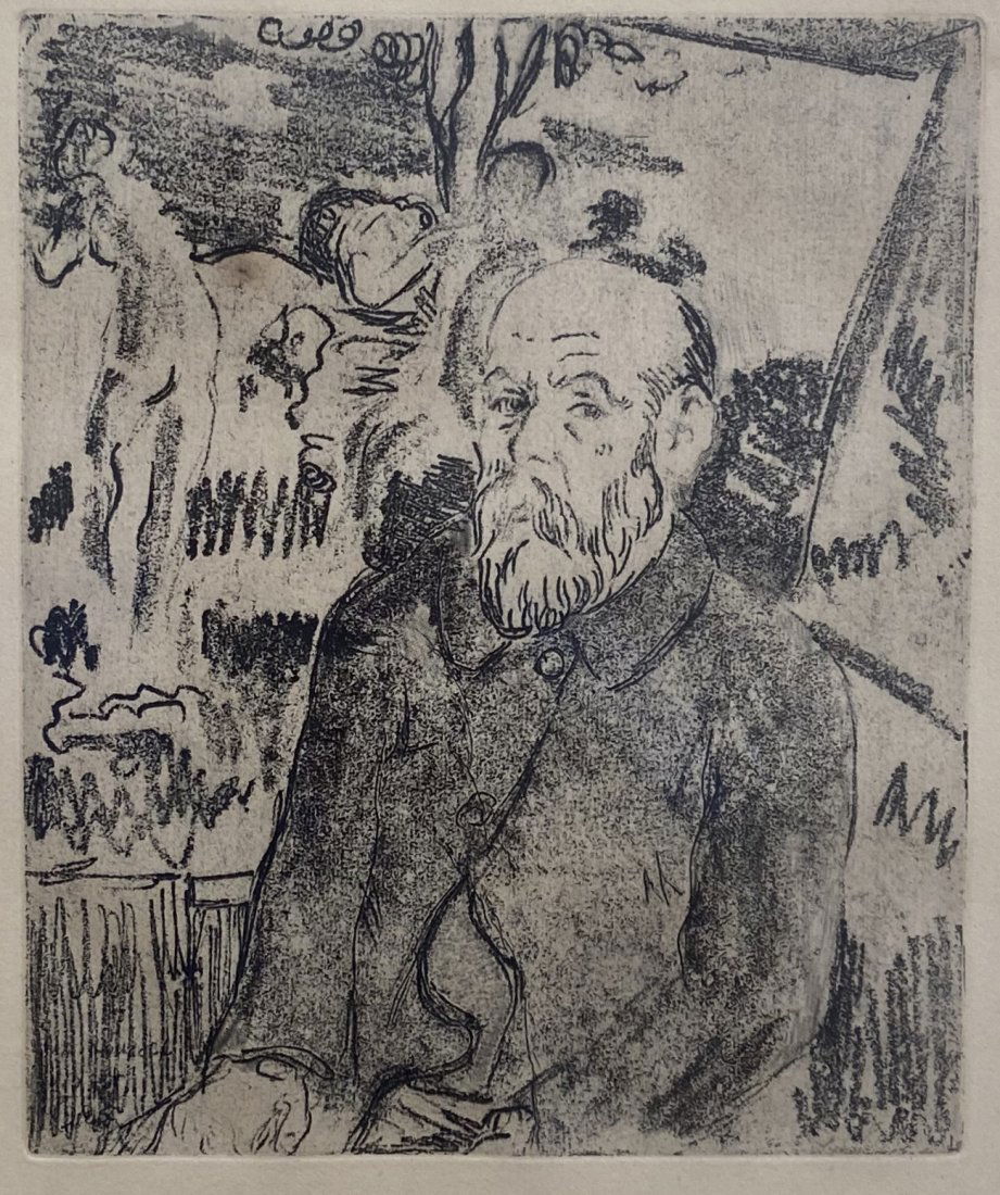 Modernist Etching Of A Man, Unsigned (1 of 3)