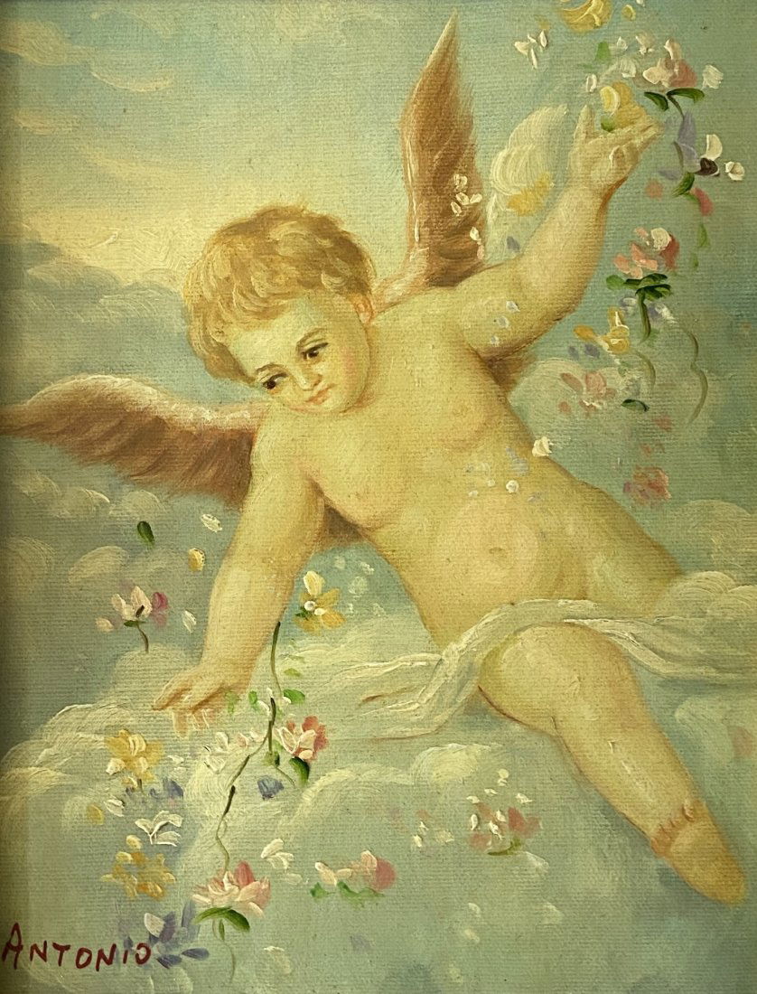 Allegorical Paintings Signed Antonio 1971 (1 of 4)