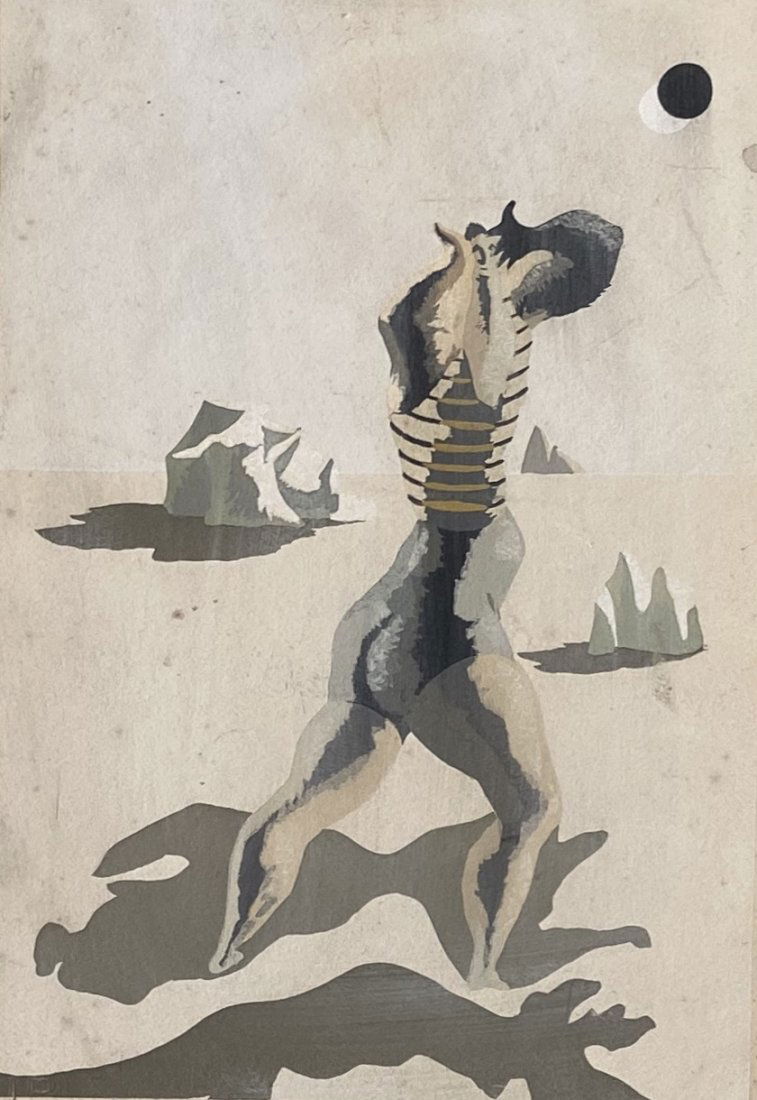 JEAN LURCAT (1892-1966, NY) Surrealist Silkscreen (1 of 4)