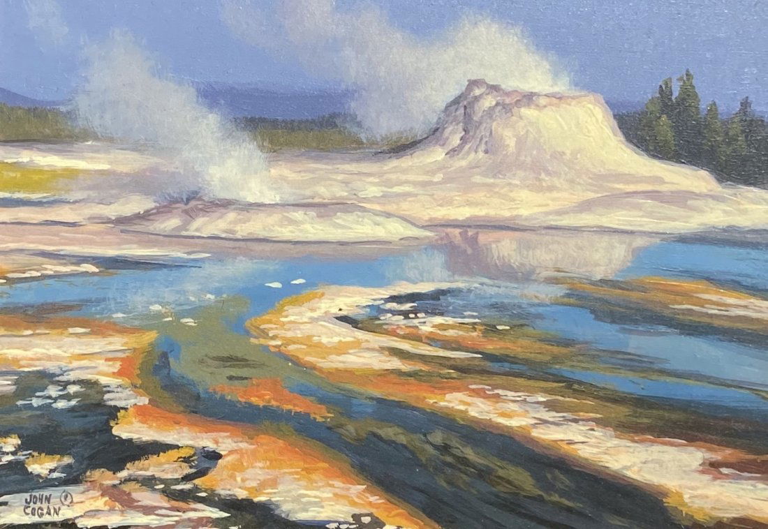 JOHN DENNIS COGAN (b. 1954, Texas) Geyser Reflections (1 of 4)
