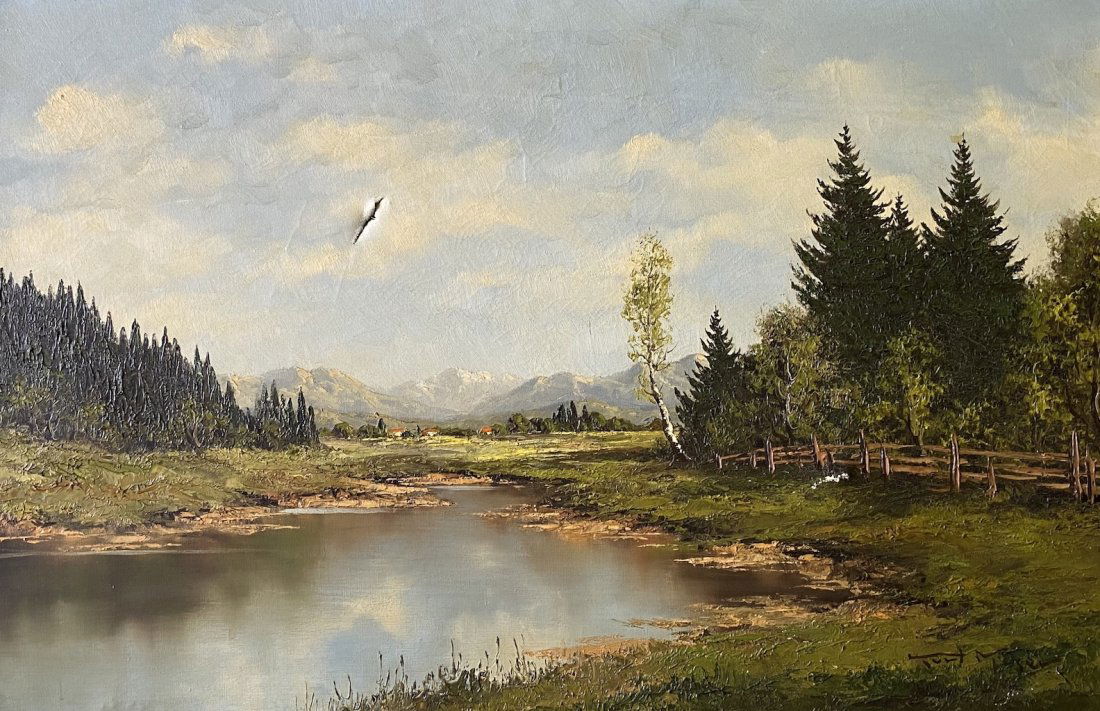 Impressionist European Landscape, Signed (1 of 5)