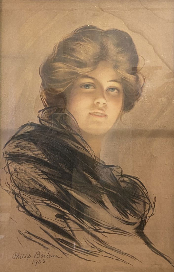 PHILIP BOILLEAU (1856-1917, Quebec) Portrait (1 of 4)