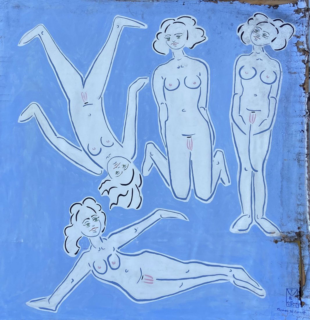 THOMAS M BARNETT (20th c American) Modernist Nudes (1 of 5)