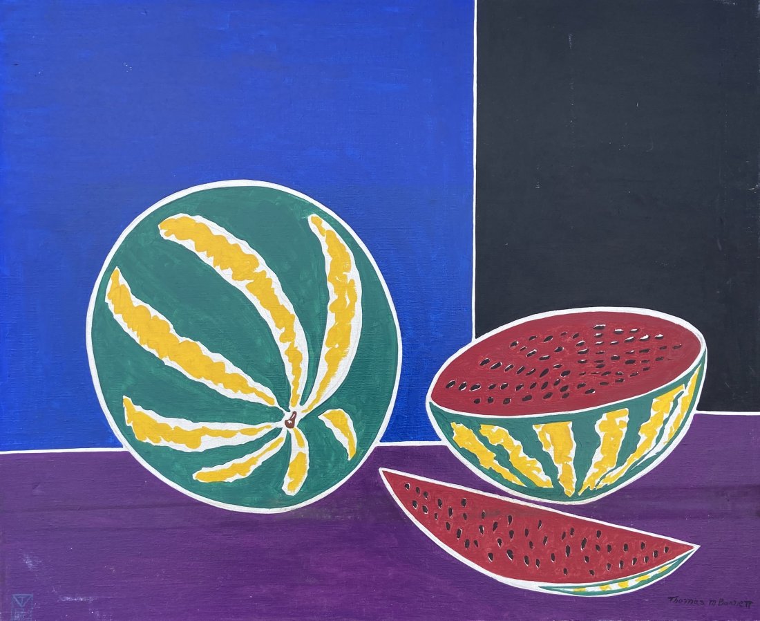 THOMAS M BARNETT (20th c American) Modernist Still Life (1 of 4)