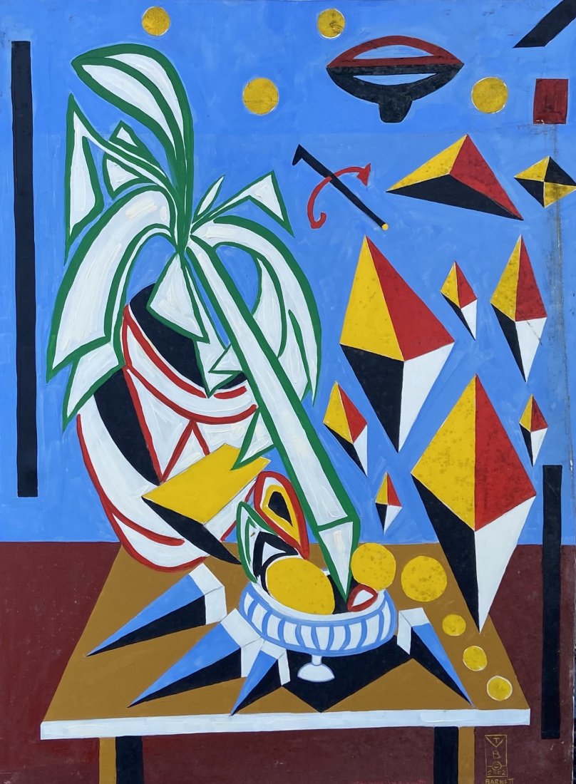 THOMAS M BARNETT (20th c American) Still Life (1 of 4)