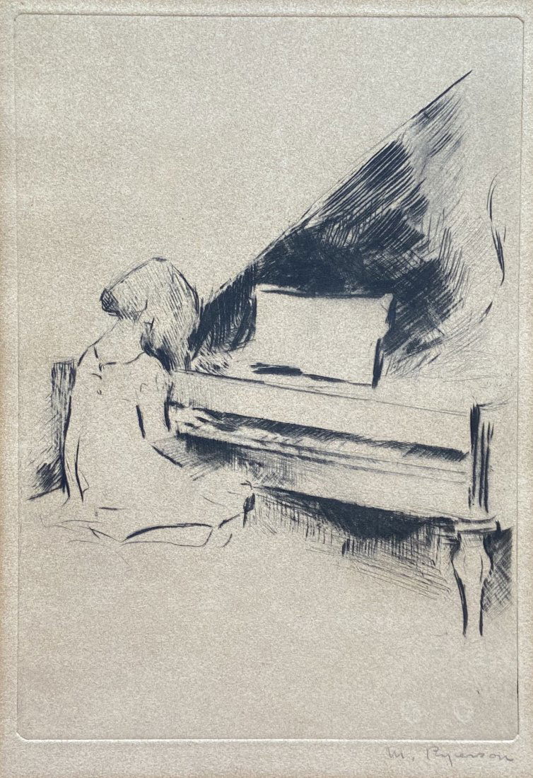 MARGERY RYERSON (1886-1989) Piano Player (1 of 3)