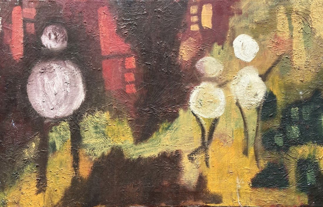 Mid-Century Modern Abstract, Unknown Artist (1 of 4)