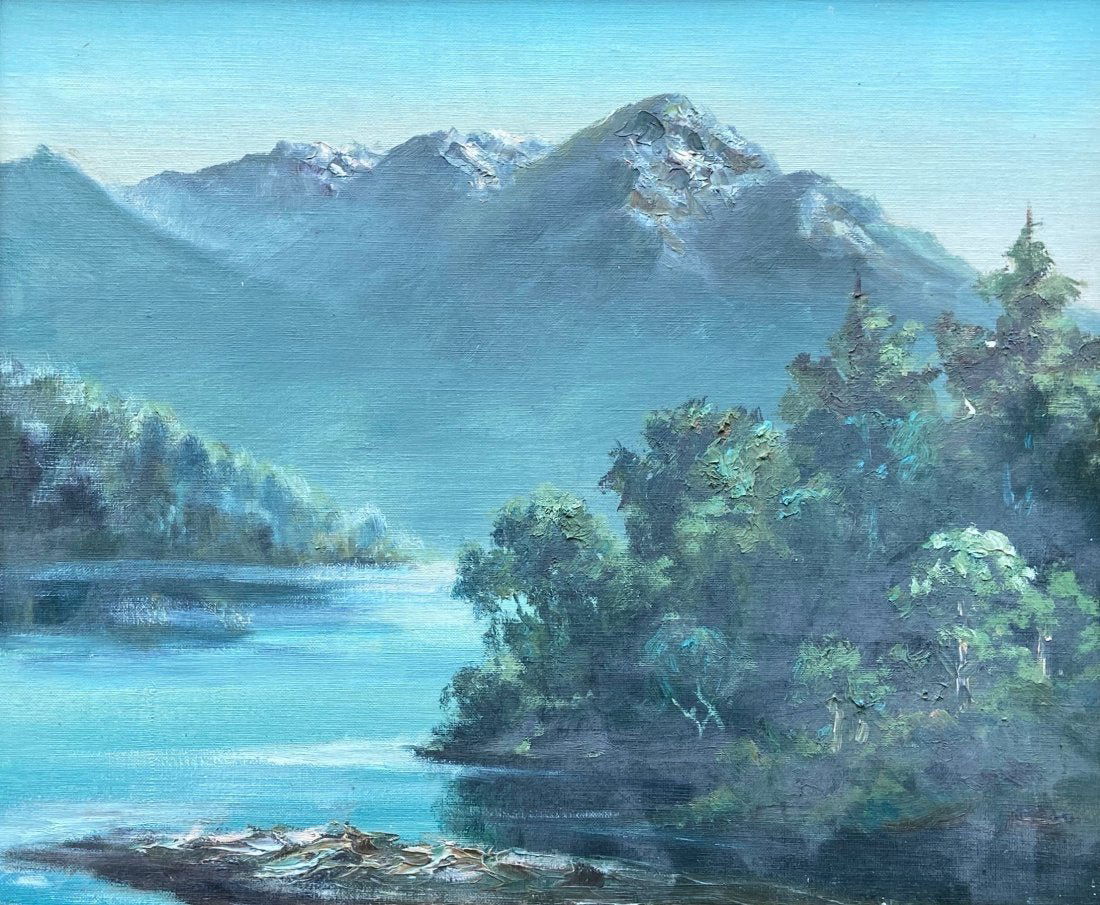 Impressionist Mountain Landscape, Signed (1 of 5)