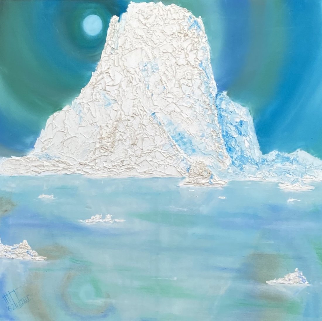 Large German Modernist Winter Scene, Signed 1962 (1 of 4)