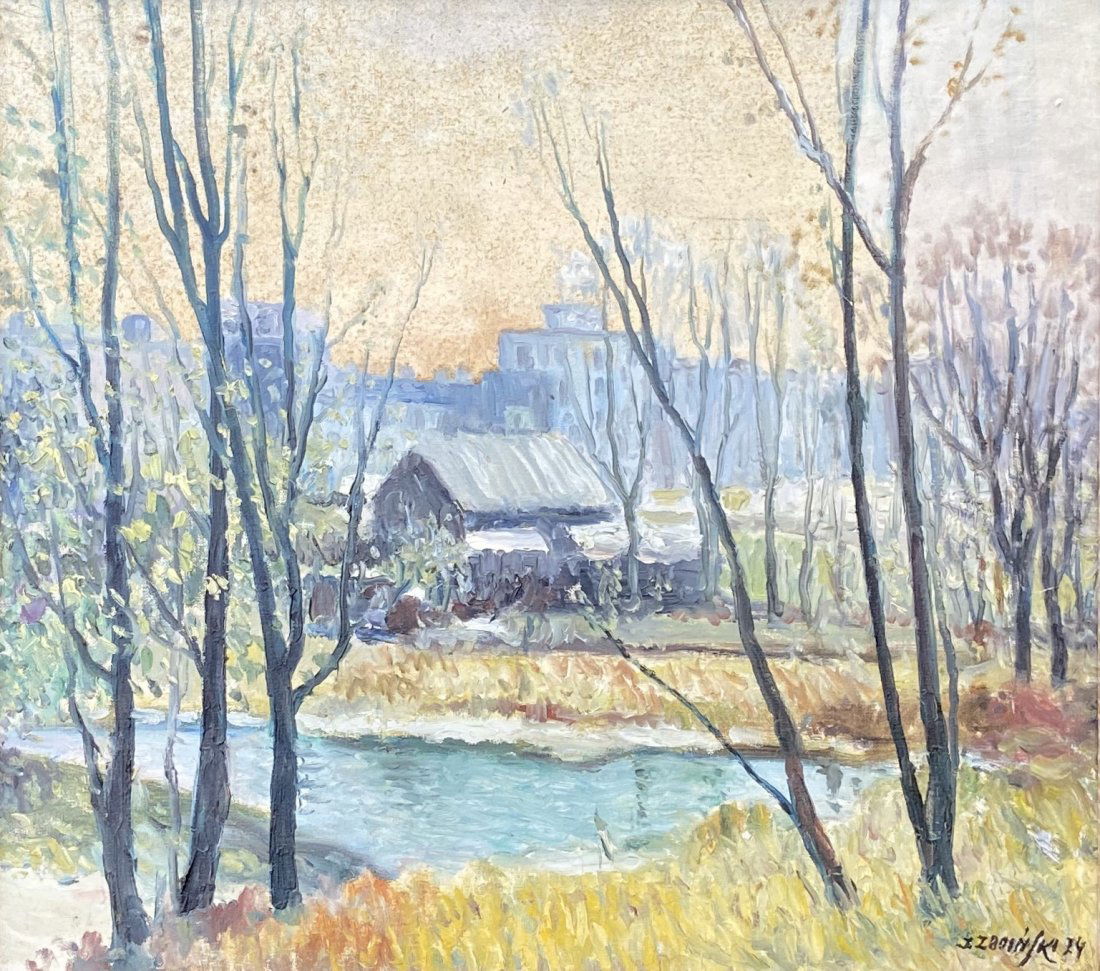 Russian Impressionist Landscape Signed 1974 (1 of 4)