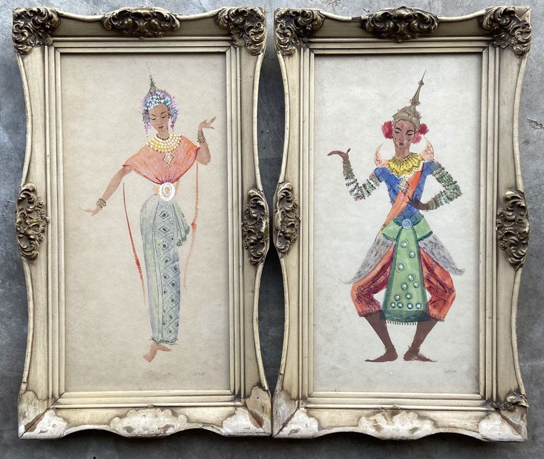 Pair Of Decorative Orientalist Paintings, Signed (1 of 3)