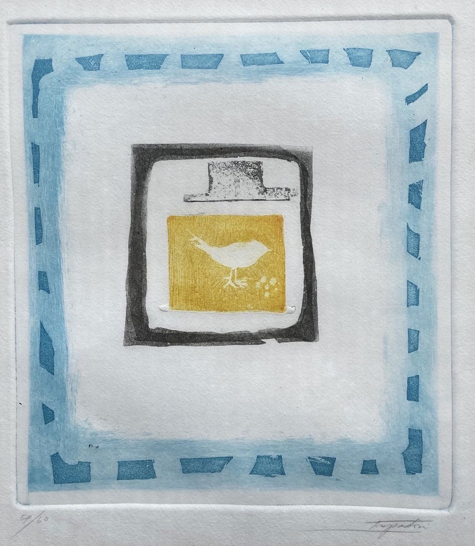 Modernist Aquatint Etching, Illegible Signature (1 of 4)