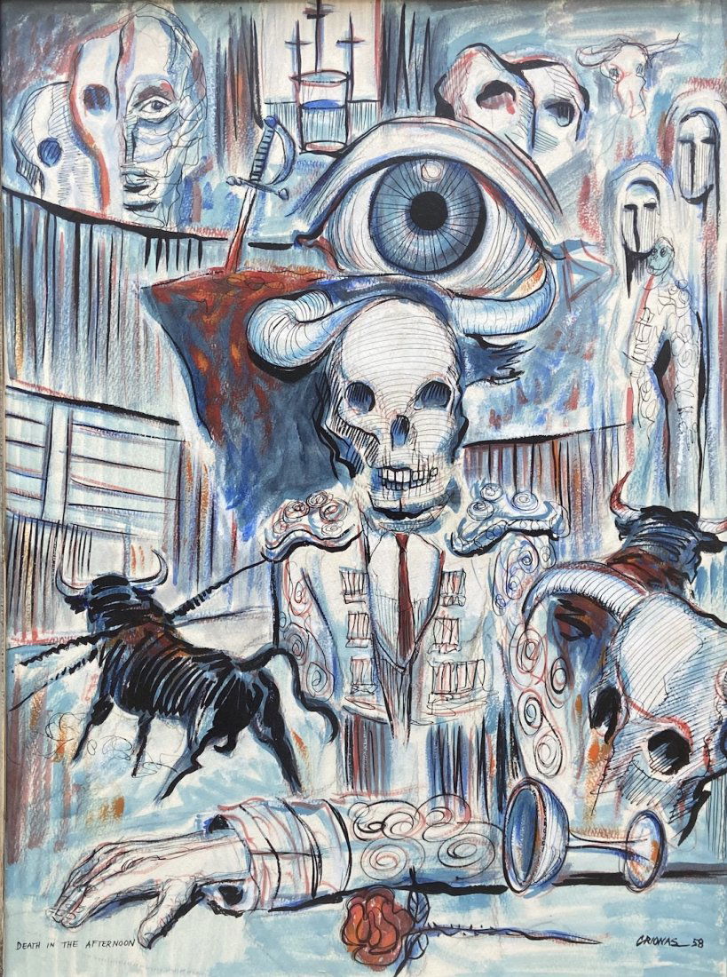 GEORGE CRIONAS (1925-2004, California) Surrealist (1 of 4)