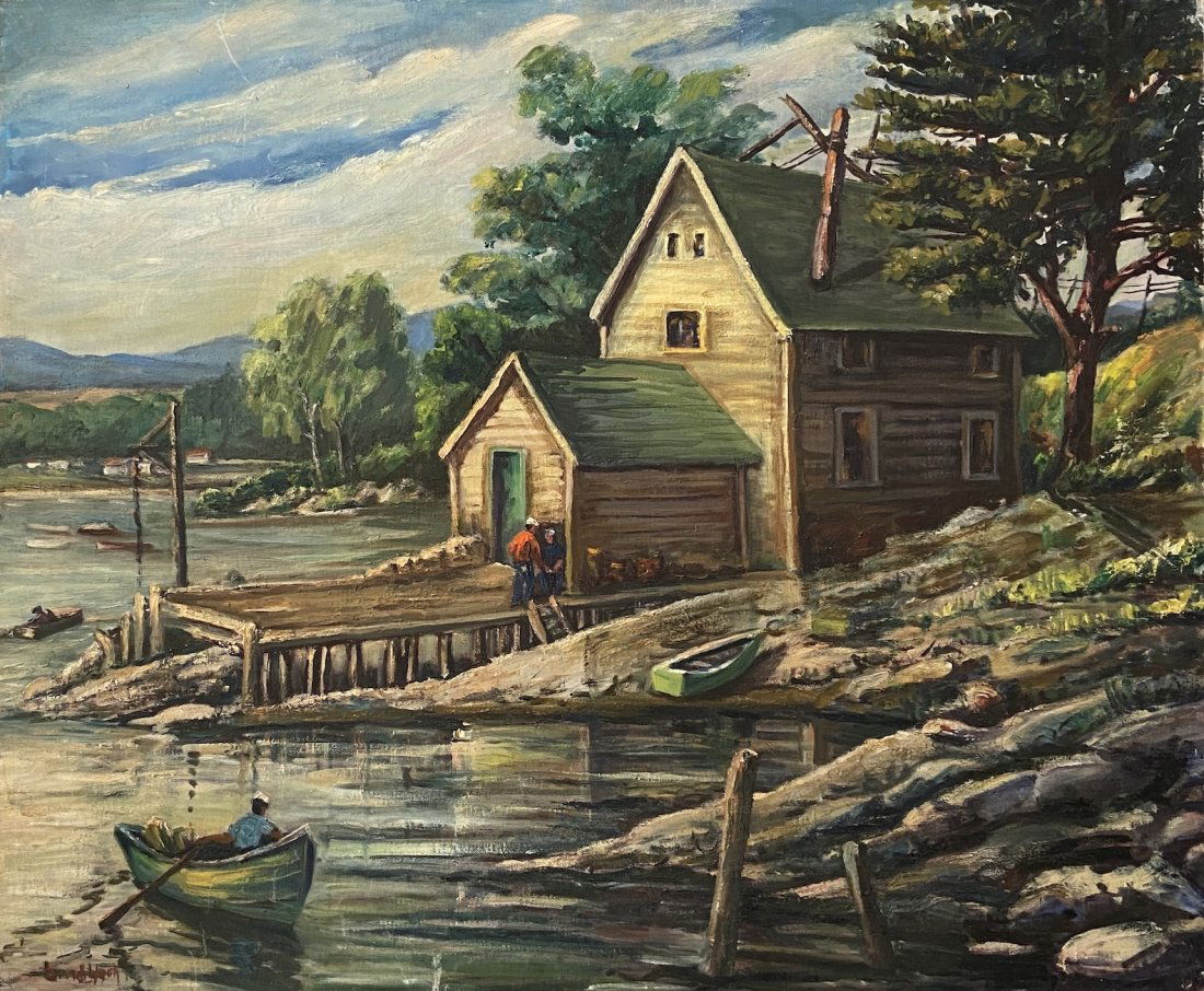 LORENA BABBITT LYNCH (20th c American) Freindship Maine (1 of 4)