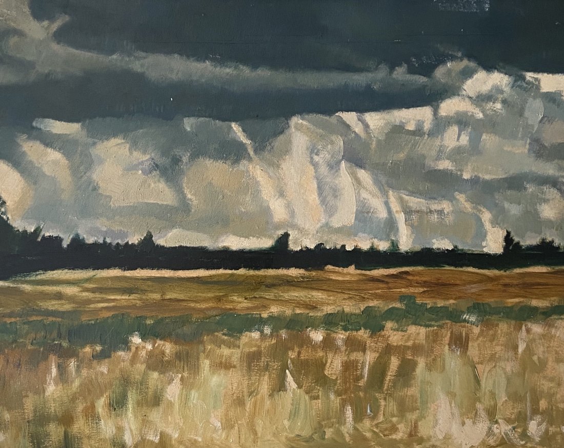 HENRY TROY (1905-2001, New York) Long Island Landscape: Oil on board 24 x 19 1/2 in.